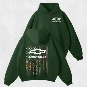 Trucks Camo Hoodie, Chevrolet USA Flag Graphic Hoodie, Classic Streetwear Gift