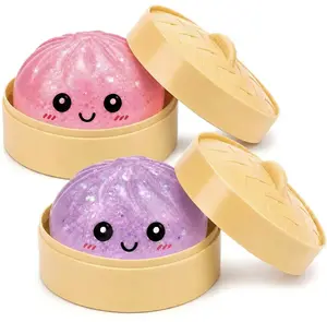 Glitter Dumpling Squishy Toy - Soft Squeeze Stress Relief Fidget, Mystery Color Blind Box Sensory Item for Kids, Holiday Gift for Creativity favorite decompression fidget toy mid-year sale expressive