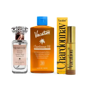 Vacation Chardonnay Luxury Fragrance and SPF Trio