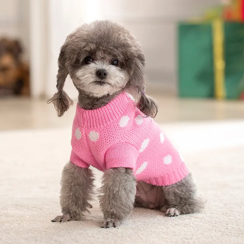 Polka Dot Sweater Pink