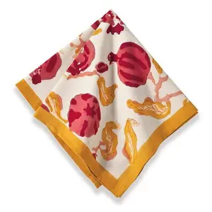 Couleur Nature Pomegranate Napkins, Set of 6