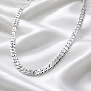 Necklace 925 silver Cuban 22 cm 10.5mm