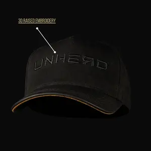 Origins Collection Midnight Reign Matte Black Suede Hat with Black Leather Brim Satin Lining A Frame Structure Metal Hardware Double Strap Fit Adjustable Snapback Cap for Men