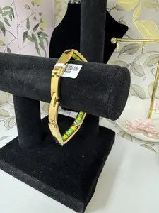 14K GOLD FILLED BEADS BRACELET. 8 INCHES
