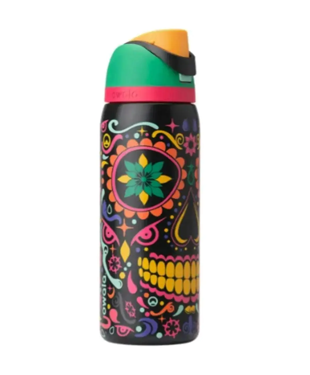 Owala FreeSip [Sugar Skull] 32oz Insulated Stainless Steel Water Bottle—Featuring a Stylish, Leak-Proof Dual-Mode Lid and Straw 17