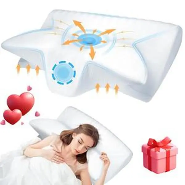 Anti-Aging Pillow Soft Cotton Fabric for Comfortable Support Versatile Use in Anti-Aging Routines Machine Washable for Restful Nights
