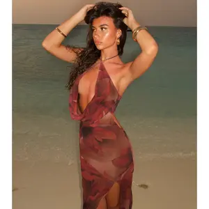 Drama Meets Paradise Floral Maxi Dress