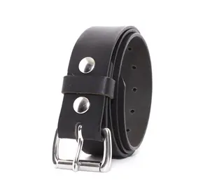 American Handmade Organic Veg Tan Leather Belt for Men Full Grain Leather Belt with Stainless Steel roller buckle