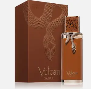 Vulcan Sable Eau de Parfum for Men and Women by French Avenue with Unique Snake Design Bottle Versatile Fragrance Tonka Bean Sandalwood White Cedar Extract Cocoa Aromatic Appeal Patchouli Vanilla long lasting perfume