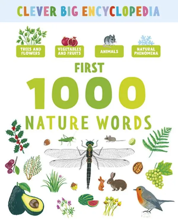 USED-First 1000 Nature Words by Clever Publishing (Hardcover)