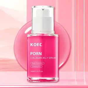 PDRN Collagen Jelly Serum with Niacinamide, Lightweight Water-Jelly Texture for Plump, Supple Skin, Boosts Glow, Deeply Hydrates and Moisturizes, Evens Uneven Skin Tone