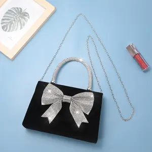 Women's Sparkly Sequin Fashionable Evening Bag - Glam Pleated Chain Shoulder Clutch, Small Elegant Lightweight Statement Purse for Wedding Guests, Prom Attendees