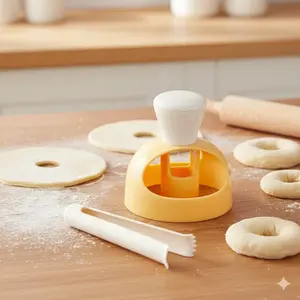 Non-Stick Cake Ring Mold Cutter, High-Temp Fondant Cookie Baking Tool. Easy Release Design Fits Multiple Sizes for Home & Commercial Use. DIY Decorating Essential.