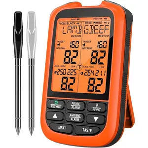 TempSpike 1000FT  Meat Thermometer Digital with 2 Upgraded Ultra-Thin Probes, Kitchen  Thermometer Cooking, Turkey, , BBQ, Grill Temperature  (Previously )