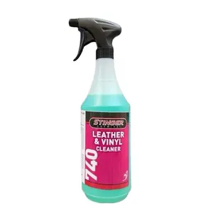 Stinger Chemical 740 Leather & Vinyl Cleaner for Cars Trucks Watercraft & Recreational Vehicles Effective Citrus Fragrance Cleaning Solution