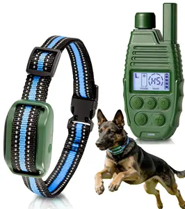 Shock Collar for Dogs, 4200FT Dog Training Collar with Remote for 15-120lbs Small Medium Large Dog, IP68 Waterproof Rechargeable E Collar with 3 Training Modes: Beep, Vibration, Safe Shock (Black）