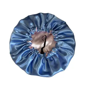 Handmade Double Sided Hair Bonnet - Adjustable Silk Headwrap