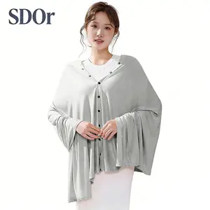 Multifunctional Postpartum Nursing Cover Wrap for Outdoor, Breathable Breastfeeding Scarf, Anti-Exposure Shawl, Lightweight Portable, All-Season Baby Feeding Cover