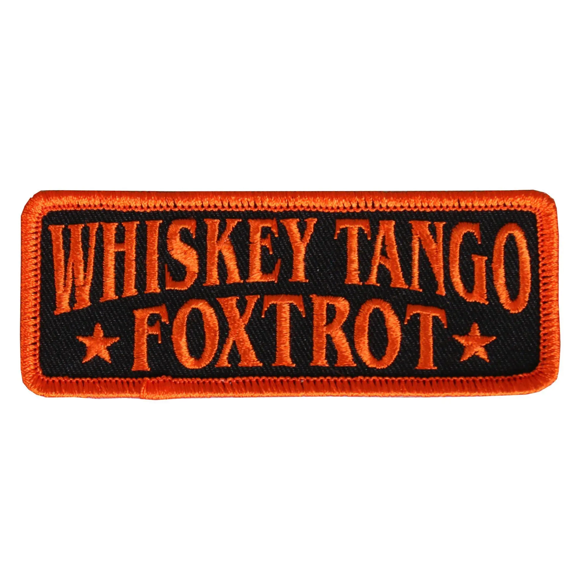 Hot Leathers Unisex-Adult Whiskey Tango Foxtrot Patch (Multicolor, 4" x 1")