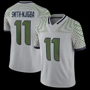 Men's Seattle Sea Jaxon Smith-Njigba Wolf Gray 2025 Rivalries Collection Game Jersey
