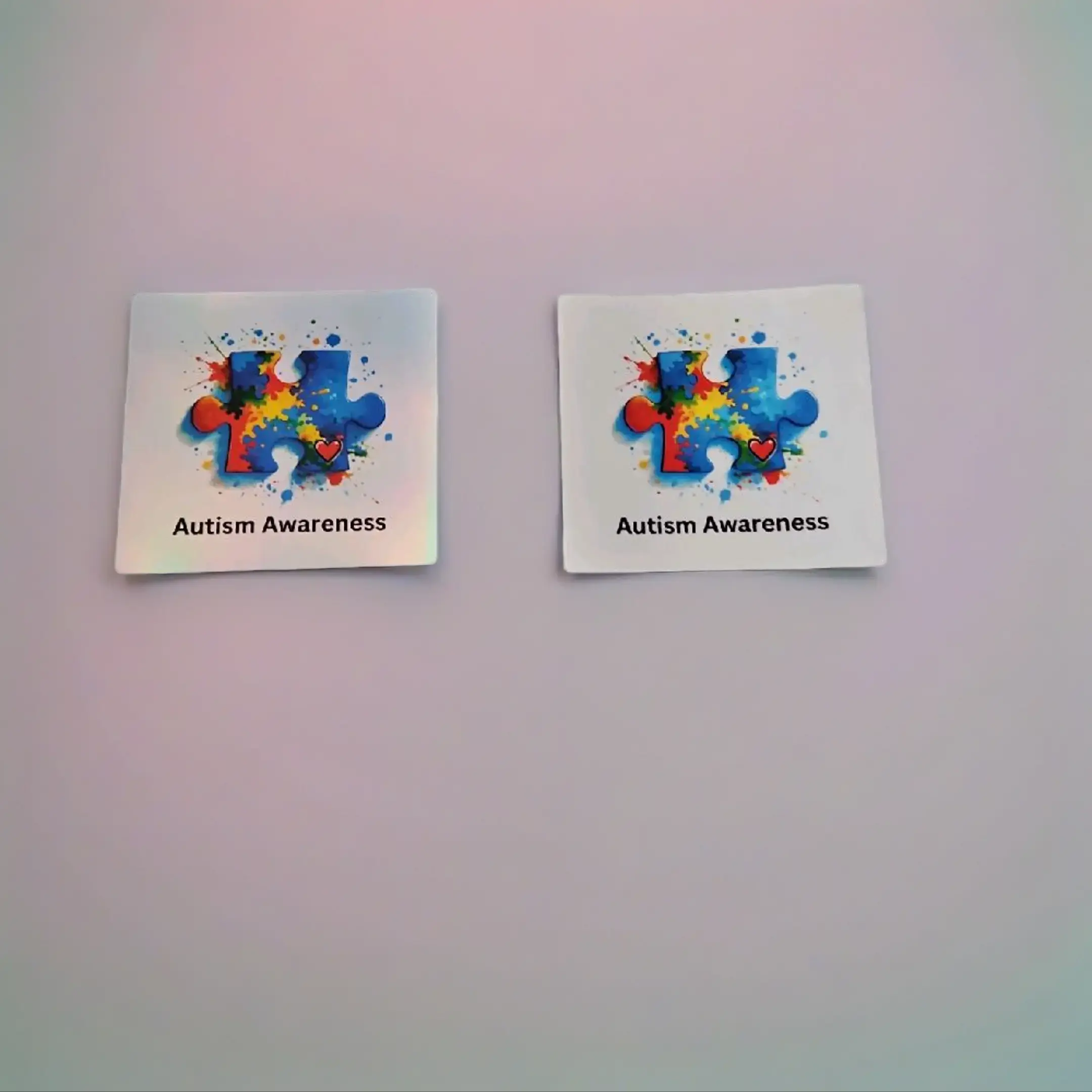 Autism Awareness Puzzle Piece Square Vinyl Sticker for Support Advocacy Symbol of Solidarity and Support Ideal for Advocates