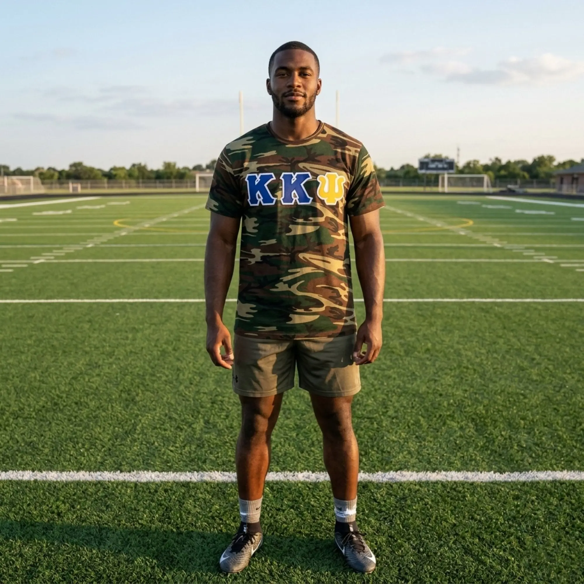 Kappa Kappa Psi Letters Camouflage T-Shirt