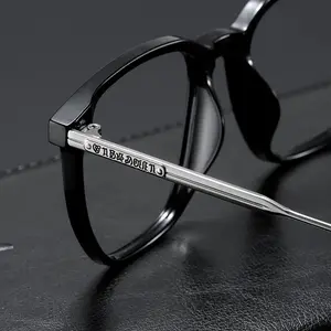 2025 New Party Square Glasses Anti-blue Light TR90 Ultra-light Men And Women Plain Glasses Fashion Natural Glasses Outdoor Glasses Fashionable