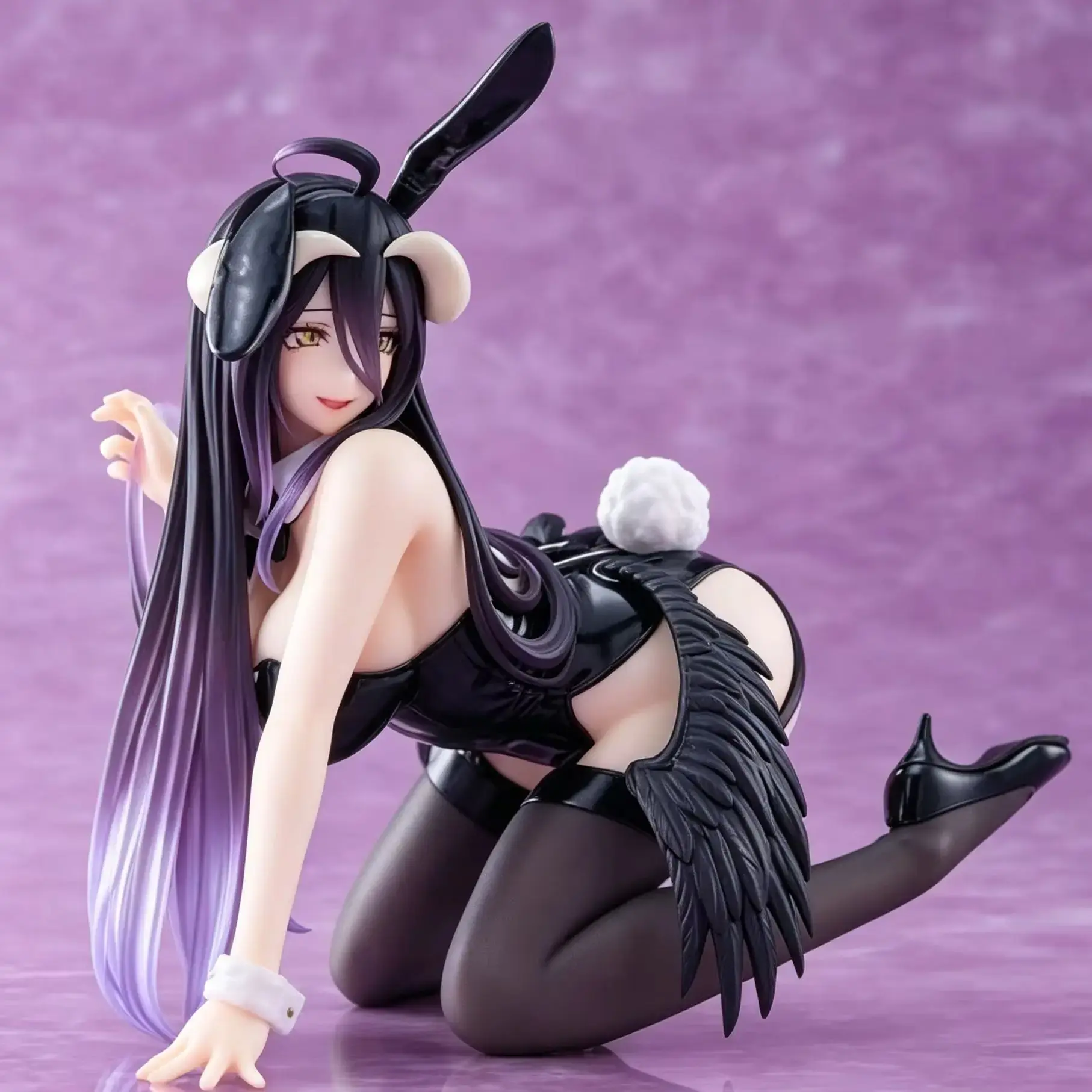 Overlord Albedo Bunny Girl Exquisite Beautiful Girl Figure Model Desktop Ornament