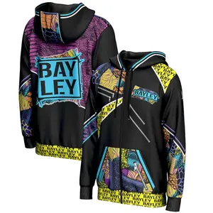 Bayley Role Model Black Zip Hoodie, Damage CTRL Graphic Jacket, Ding Dong Hello Streetwear, Clean Hugger Era Wrestling Fan Apparel Gift