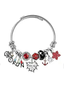 Stranger Things DIY Beaded Light Bulb Carnivorous Plant Bicycle Bracelet, Fashionable Versatile Gift, Movie Peripheral Snake Bone Bangle