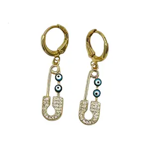 Safety Pin Earrings - Simple Design, Lightweight, Ideal for Everyday Wear