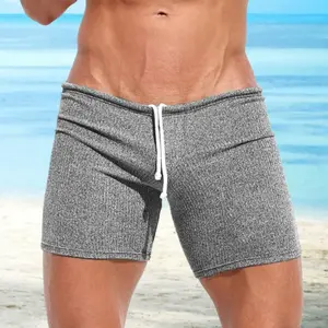 Men Beach Shorts Drawstring Summer Swim Trunks Sport Gym Running Shorts Vacation Sport Pants Activewear Shorts Exercise Trousers