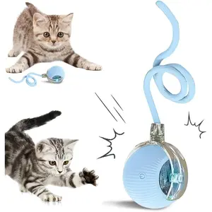 Interactive  Toys for Indoor , 2025 New Smart Interactive Pet Toy Ball, Smart Rolling Ball for Dogs & ,  Toys for Bored Indoor  (Blue) Cat Teaser