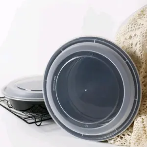 24oz Round Food Storage Containers with Lids - 50 Pcs - Microwave, Freezer & Dishwasher Safe - BPA-Free Meal Prep Bowls