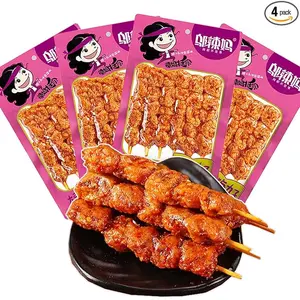 KachiKachi Latiao Spicy Strips - Seasoned Vegetarian Meat, Made of Tofu Skin, Chili and Spices, Gluten Snacks,