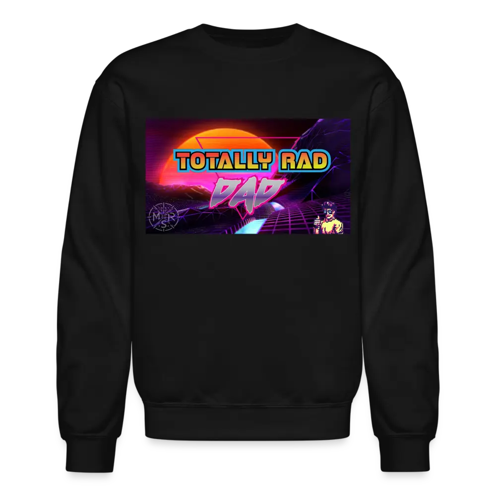 Gildan Total Rad Dad Retro 80's Sweater - Crewneck Classic Midweight