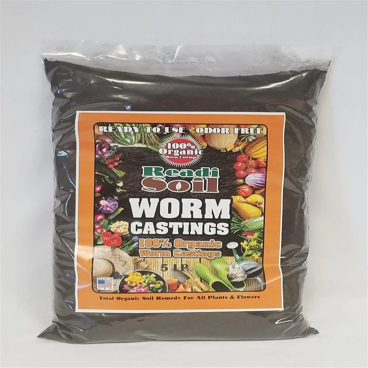 212 MAIN Readi Soil RSWC5 100% Organic Worm Castings (5 lbs) - Garden Potting Soil, Plant Rooting Mixture, Organic Potting Soil