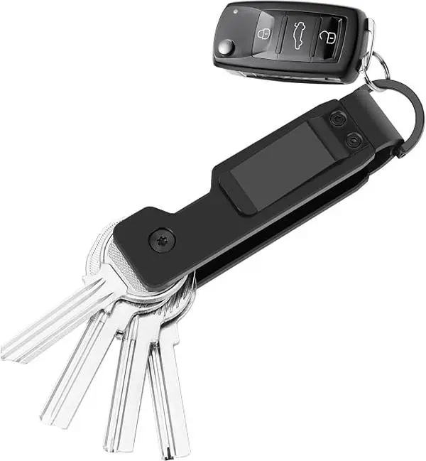 Key Organizer Compact Key Holder Metal Key Chain Minimalist key case key holder for keychain Secures 1-5 Keys