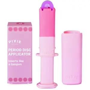 Pixie Menstrual Disc Applicator for Feminine Care - Inserts Like A Tampon - Every Woman Can Now Use Period Discs - Perfect for Long Nails - Self Sanitizer TPE Properties - NOT for Menstrual Cups