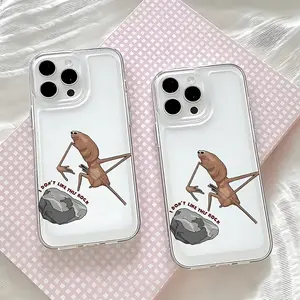 Funny Marcus Worm Smartphone Phone Case Accessories, Compatible with iPhone 17 16e 16 15 14 13 12 11 Pro Max Mini Air XR XS X 7 8 Plus, Transparent Tpu Soft Protective Back Cover Casing