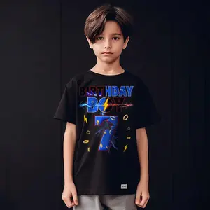 7 Birthday Boy Matching Hedgehog Party Funny T-Shirt, Funny Video Game 7th Birthday Shirt,Birthday Trendy Shirt For Boys Girls Kids