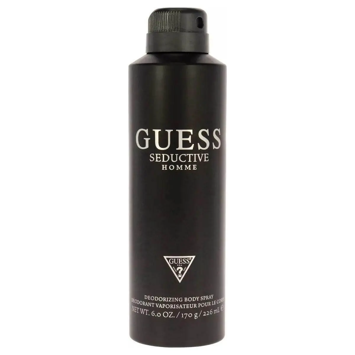 GUESS Seductive Homme Deodorant Body Spray for Men, Woody Scent with Vanilla, Pink Pepper & Patchouli, Liquid Fragrance, Single Item, 6.0 oz