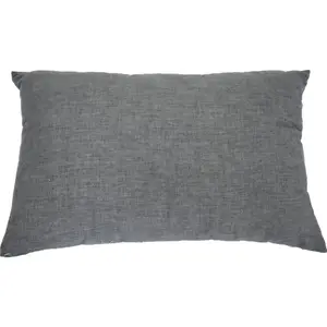 HomeRoots Gray & White Zippered Polyester Throw Pillow, 4x13x20 in. - Throw Cushion for House Decor