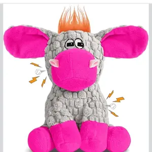 Plush Crinkle Squeaky Dog Toy - Tough Chew Toy for Small, Medium, and Large Dogs