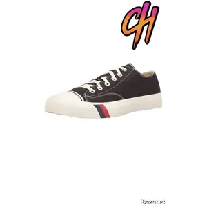 Pro-Keds Royal Lo Lace Up Black Canvas Shoes Sneaker