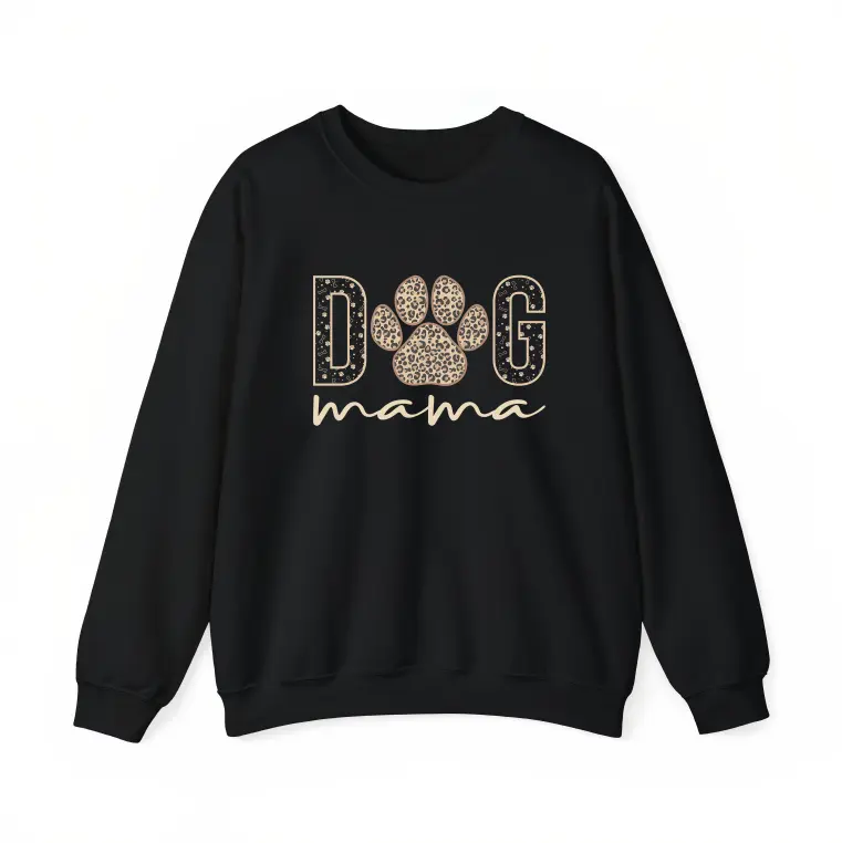 Dog Mama, Leopard Print Sweatshirt, Mother's Day Gift
