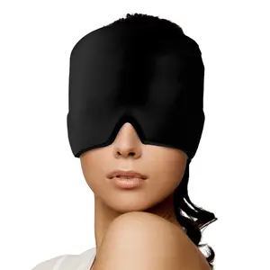 Migraine Relief Cap for Headache, Ice Pack Headache Therapy, 360° Hot/Cold Compress Head Wrap for Tension Stress Relief, Odorless Head Wrap Relief Tension, Puffy Eyes, and Stress