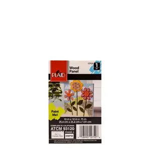 Plaid ® Wood Surfaces - Canvas Panel, 10" x 10" - 12752