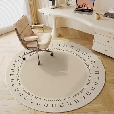 Round Rug Under Desk Rolling Chair On Rug Round Rug For No Wheel