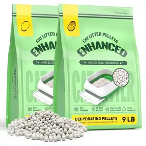 Litter Pellets 18 lbs, Long-Lasting Odor Control,  Litter Pellets Refills Exclusively for -Layer Litter Box Systems, Zeolite, Non-climping, Not Low-